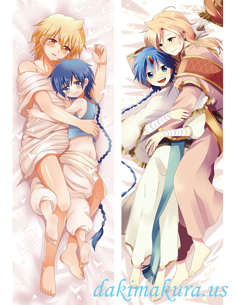 Alladin and Alibaba Saluja - Magi The Labyrinth of Magic Male Japanese anime body pillow anime hugging pillow case